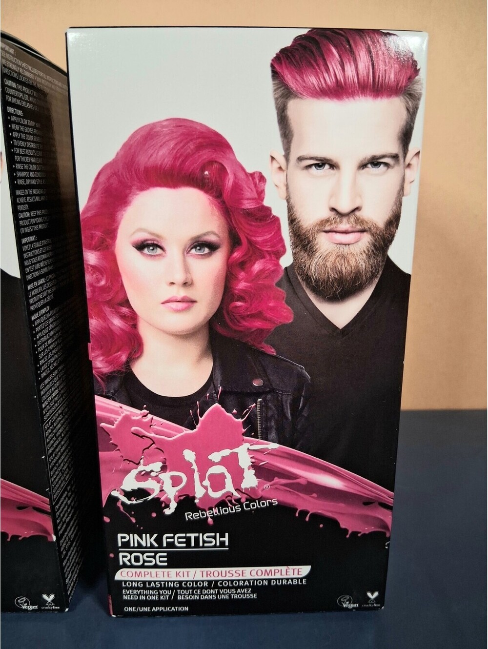 1 Box Splat Pink Fetish Hair Color Kit Semi-Permanent, Vegan, Cruelty-Free